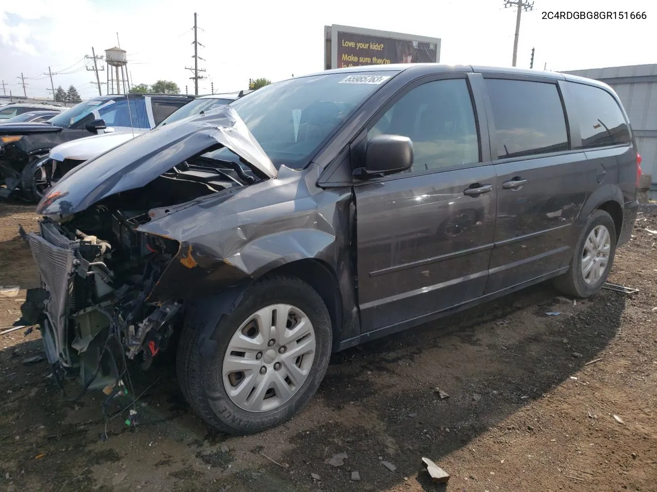 2016 Dodge Grand Caravan Se VIN: 2C4RDGBG8GR151666 Lot: 74189644