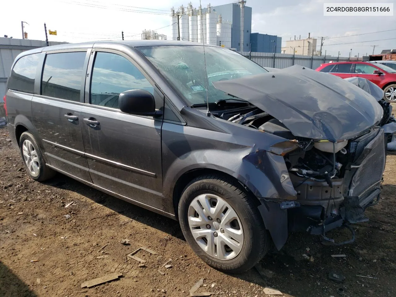 2016 Dodge Grand Caravan Se VIN: 2C4RDGBG8GR151666 Lot: 74189644