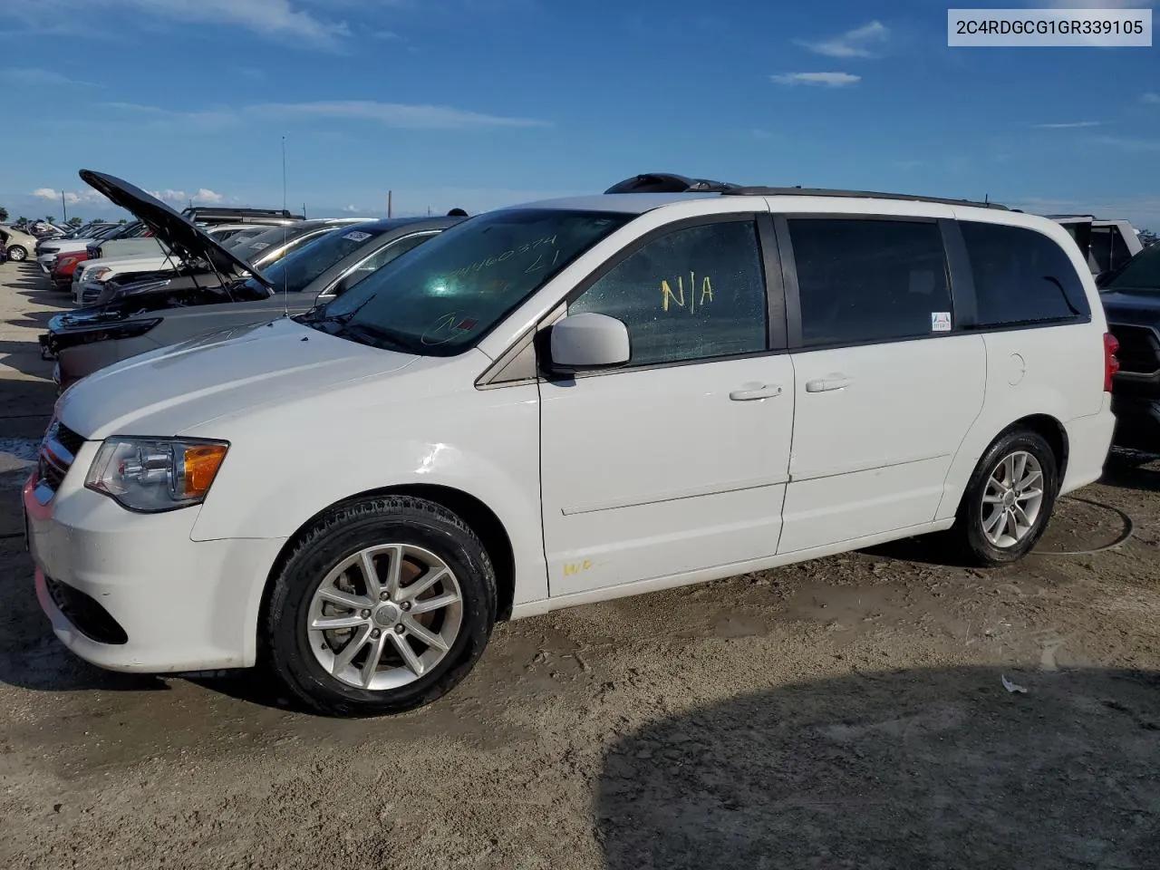 2016 Dodge Grand Caravan Sxt VIN: 2C4RDGCG1GR339105 Lot: 74460374