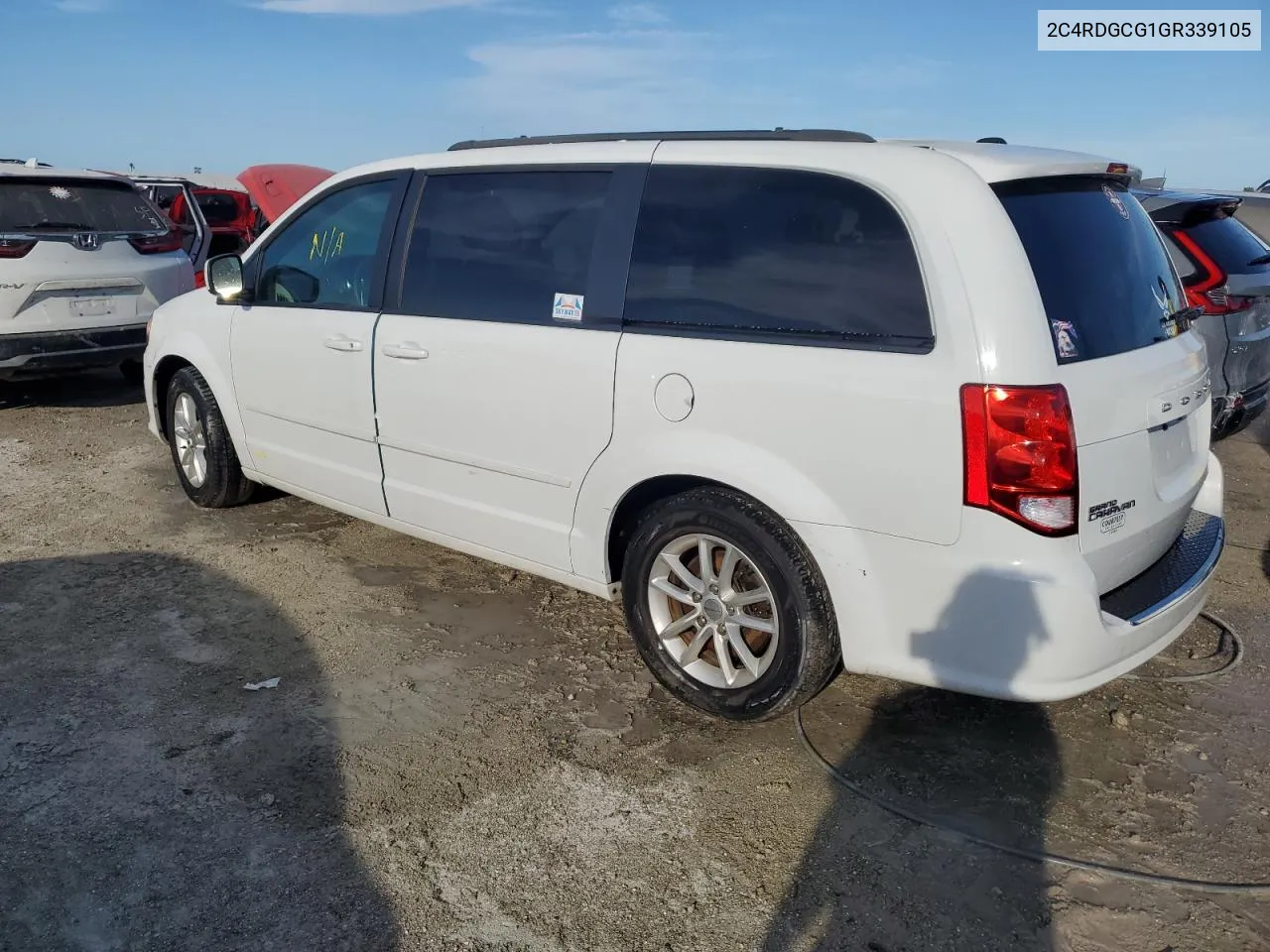 2016 Dodge Grand Caravan Sxt VIN: 2C4RDGCG1GR339105 Lot: 74460374