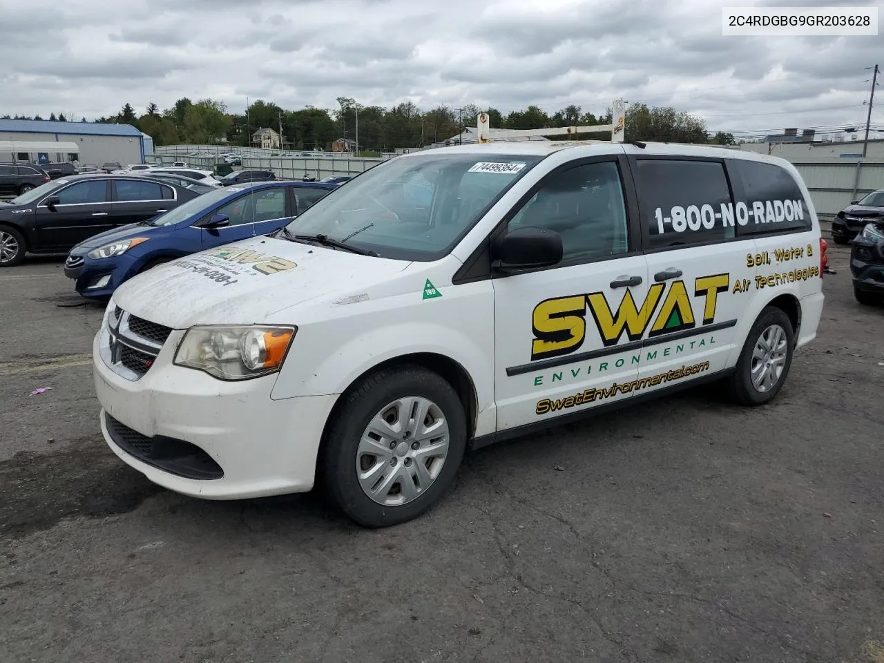 2C4RDGBG9GR203628 2016 Dodge Grand Caravan Se