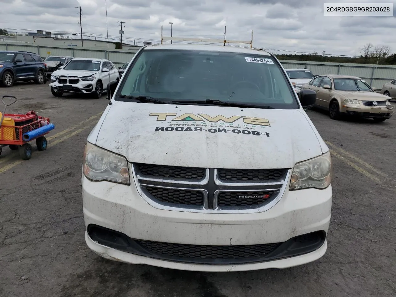 2C4RDGBG9GR203628 2016 Dodge Grand Caravan Se