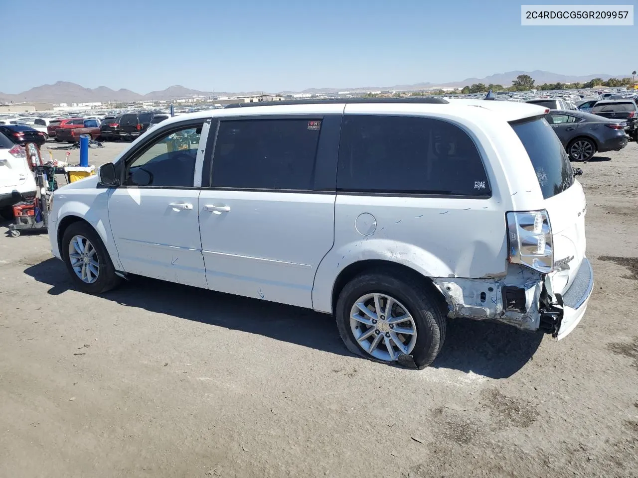 2016 Dodge Grand Caravan Sxt VIN: 2C4RDGCG5GR209957 Lot: 74500004