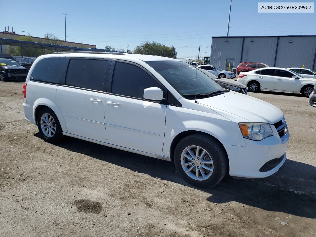 2016 Dodge Grand Caravan Sxt VIN: 2C4RDGCG5GR209957 Lot: 74500004