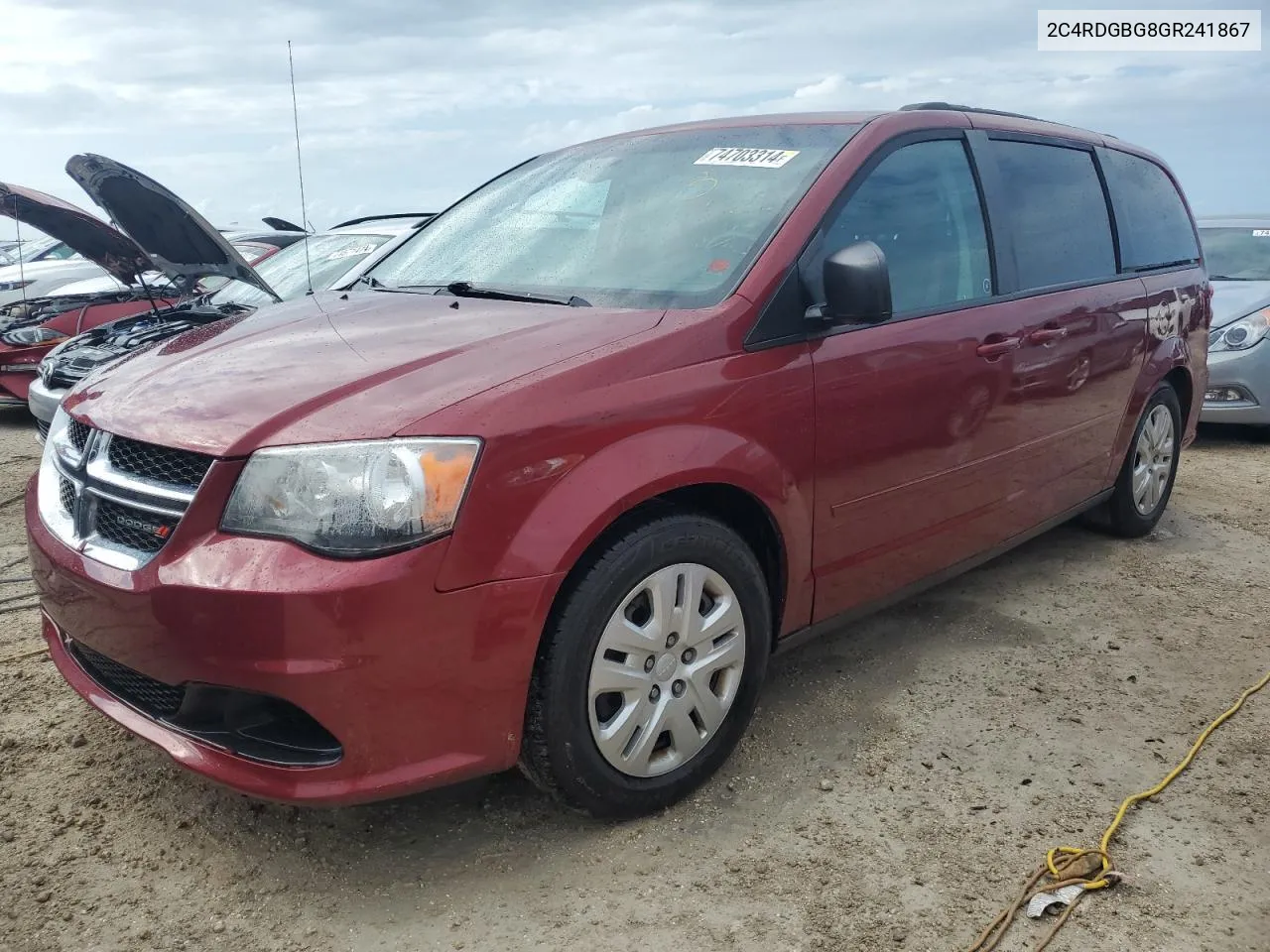 2016 Dodge Grand Caravan Se VIN: 2C4RDGBG8GR241867 Lot: 74703314