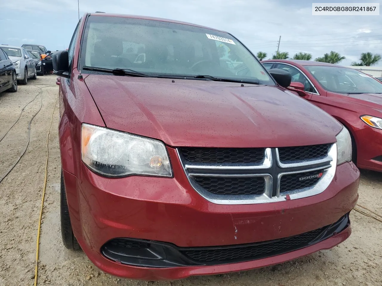 2016 Dodge Grand Caravan Se VIN: 2C4RDGBG8GR241867 Lot: 74703314