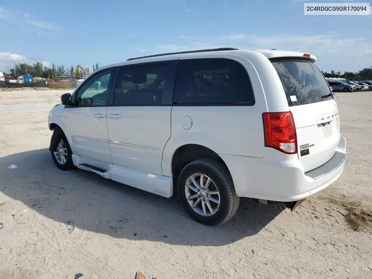 2016 Dodge Grand Caravan Sxt VIN: 2C4RDGCG9GR170094 Lot: 74807024