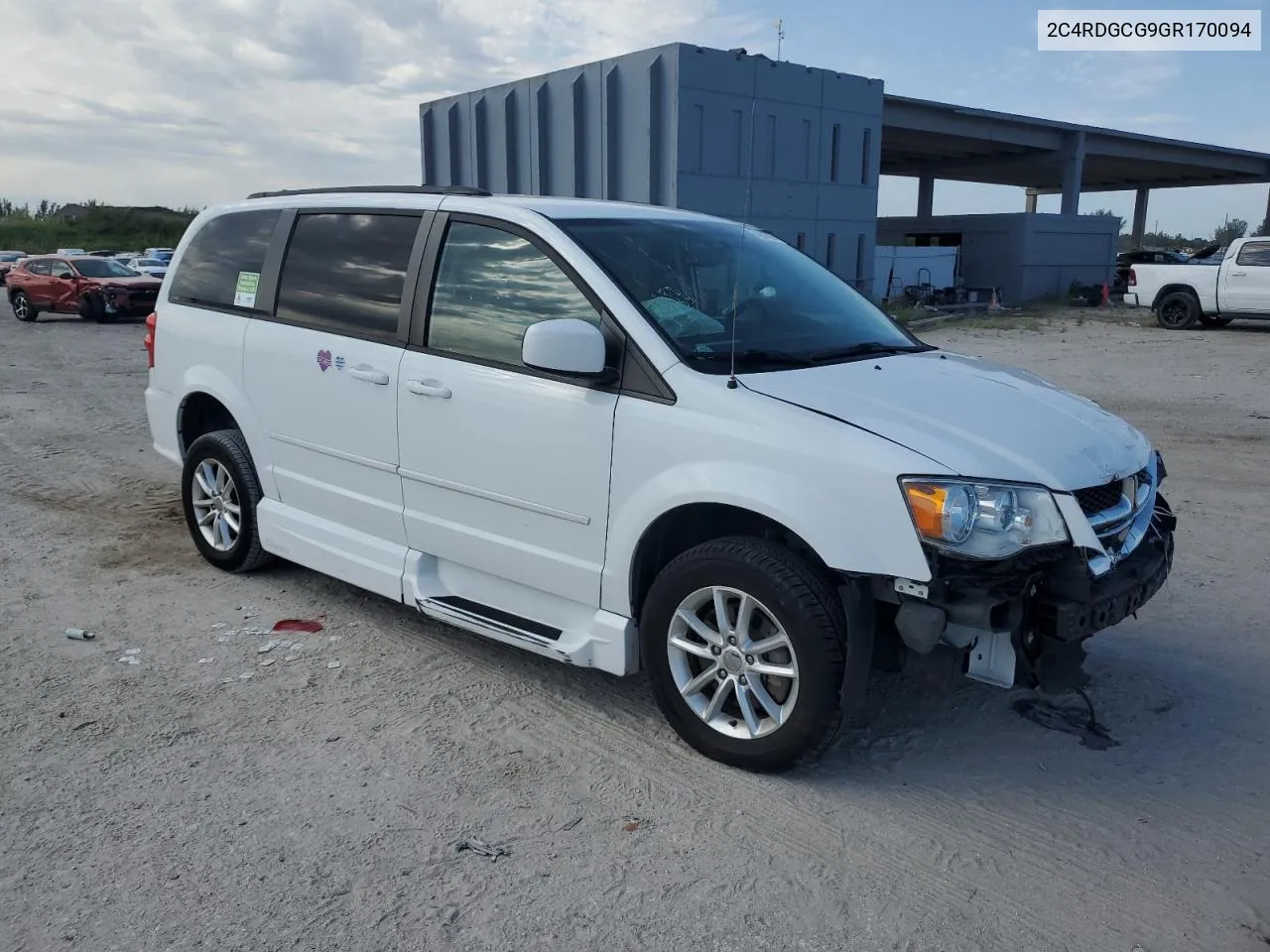 2016 Dodge Grand Caravan Sxt VIN: 2C4RDGCG9GR170094 Lot: 74807024