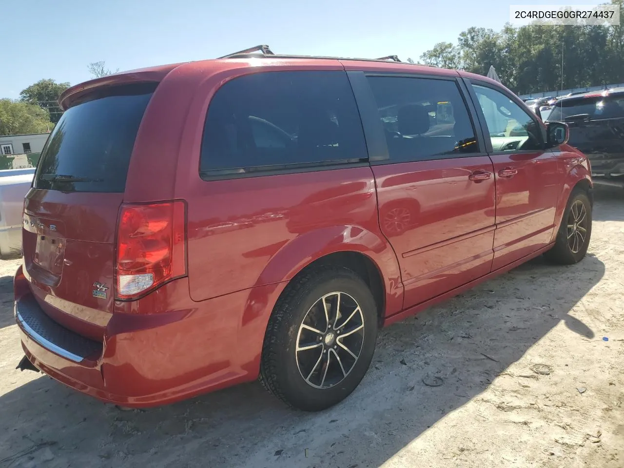 2016 Dodge Grand Caravan R/T VIN: 2C4RDGEG0GR274437 Lot: 74917594