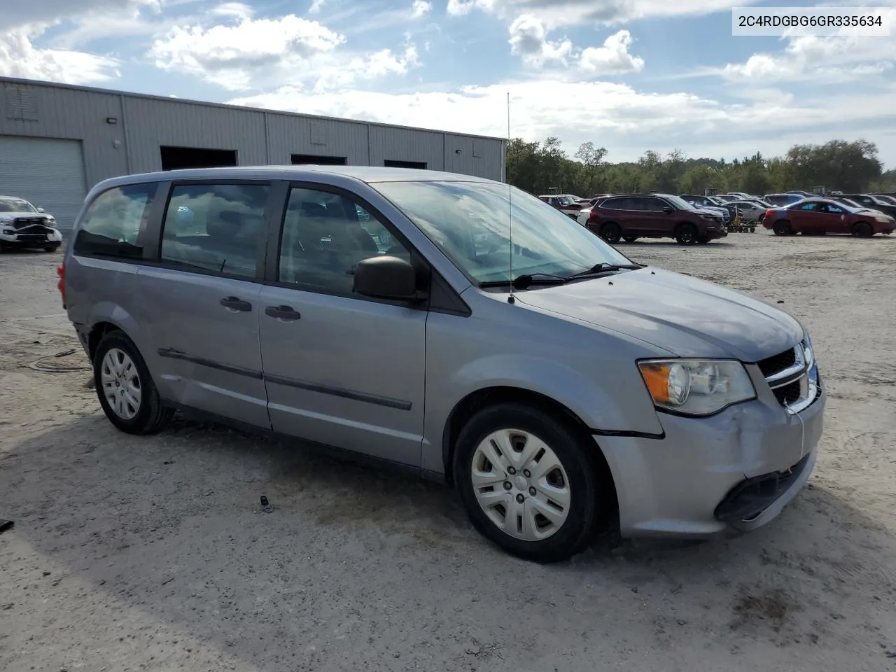 2016 Dodge Grand Caravan Se VIN: 2C4RDGBG6GR335634 Lot: 75184064