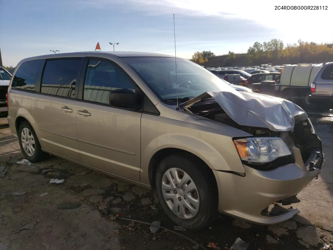 2016 Dodge Grand Caravan Se VIN: 2C4RDGBG0GR228112 Lot: 75303674