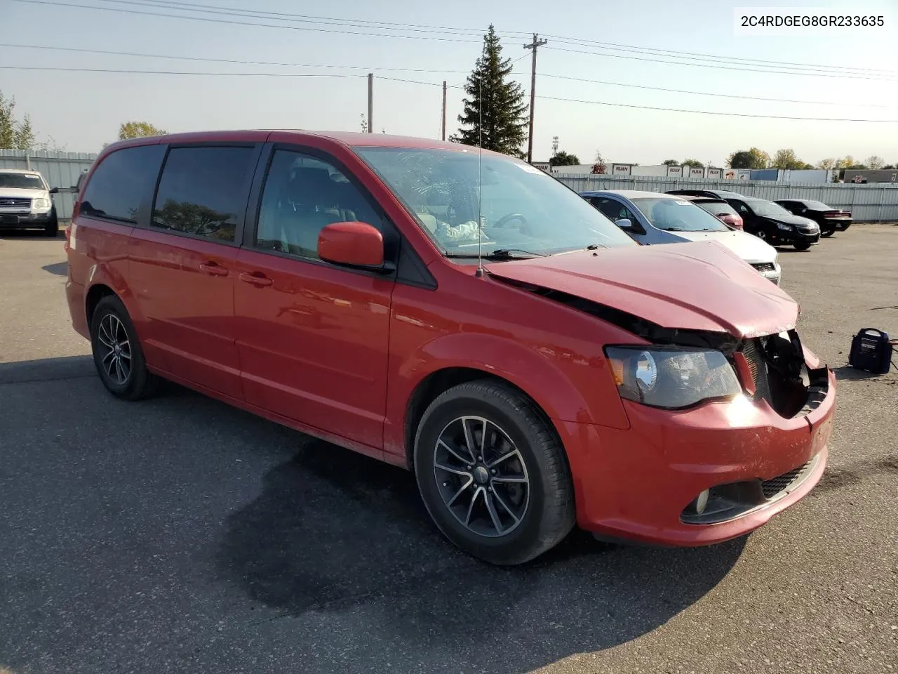 2016 Dodge Grand Caravan R/T VIN: 2C4RDGEG8GR233635 Lot: 75321464