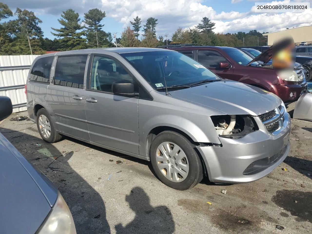 2016 Dodge Grand Caravan Se VIN: 2C4RDGBG7GR183024 Lot: 75332534