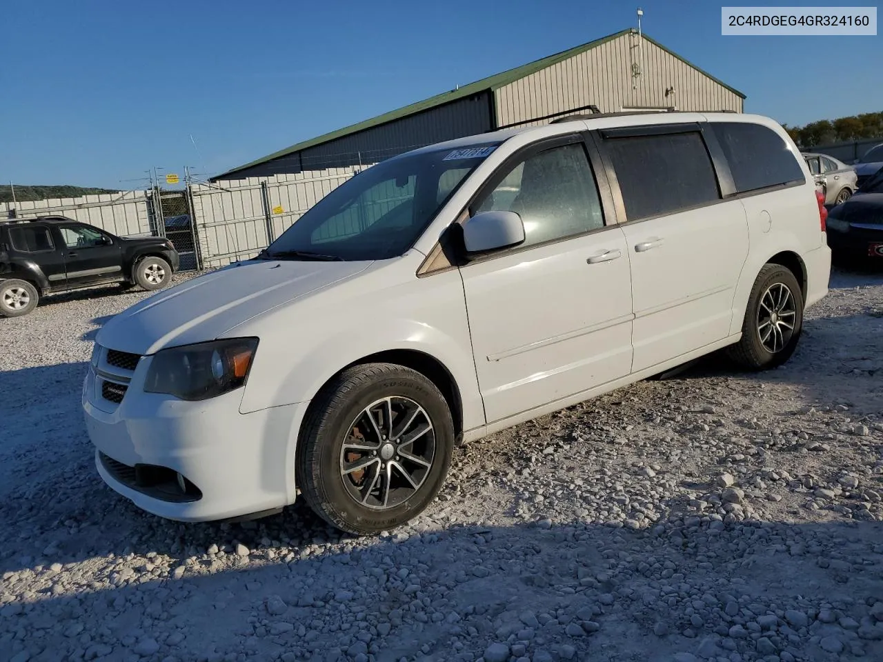 2016 Dodge Grand Caravan R/T VIN: 2C4RDGEG4GR324160 Lot: 75477814