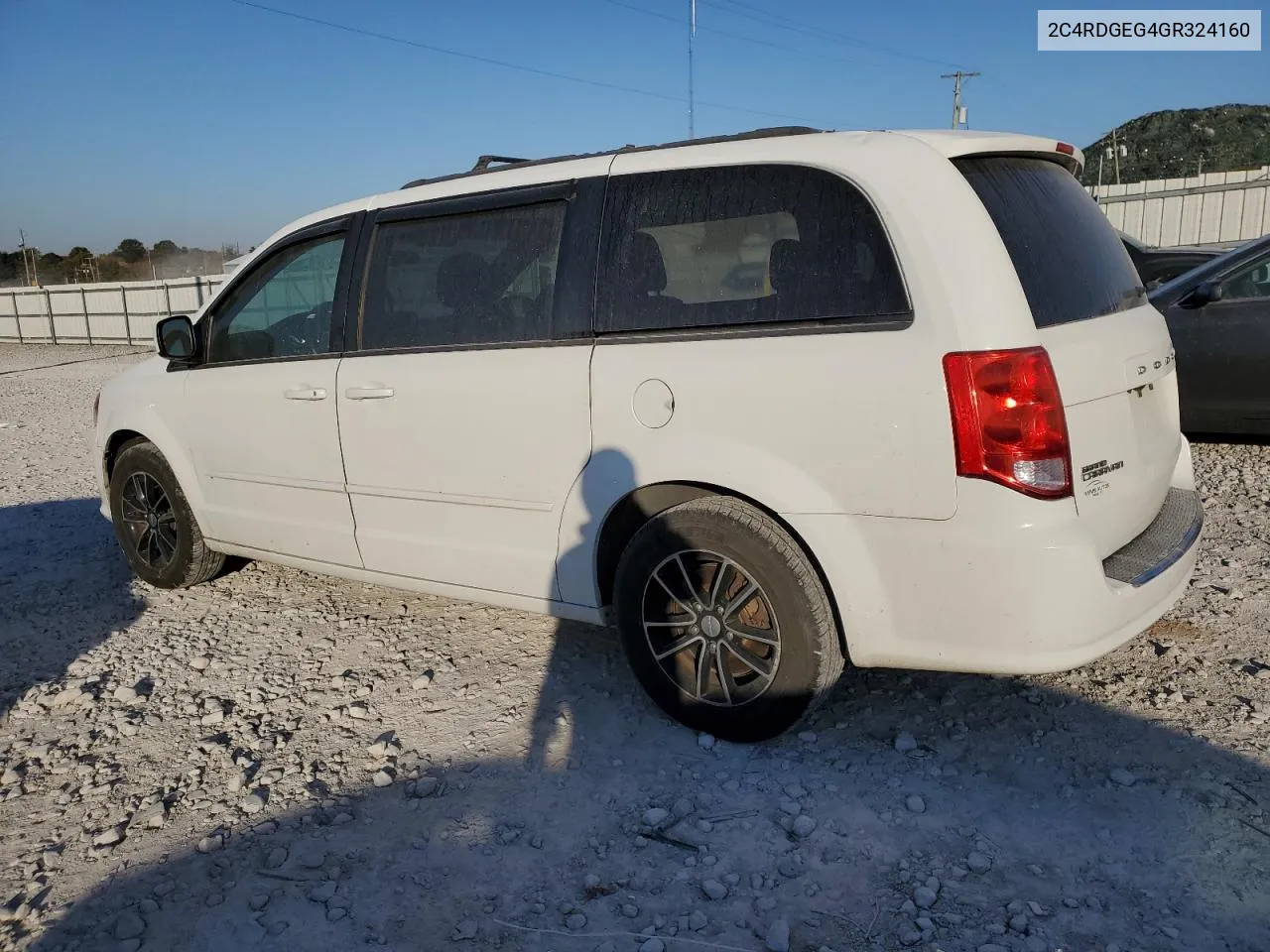 2016 Dodge Grand Caravan R/T VIN: 2C4RDGEG4GR324160 Lot: 75477814