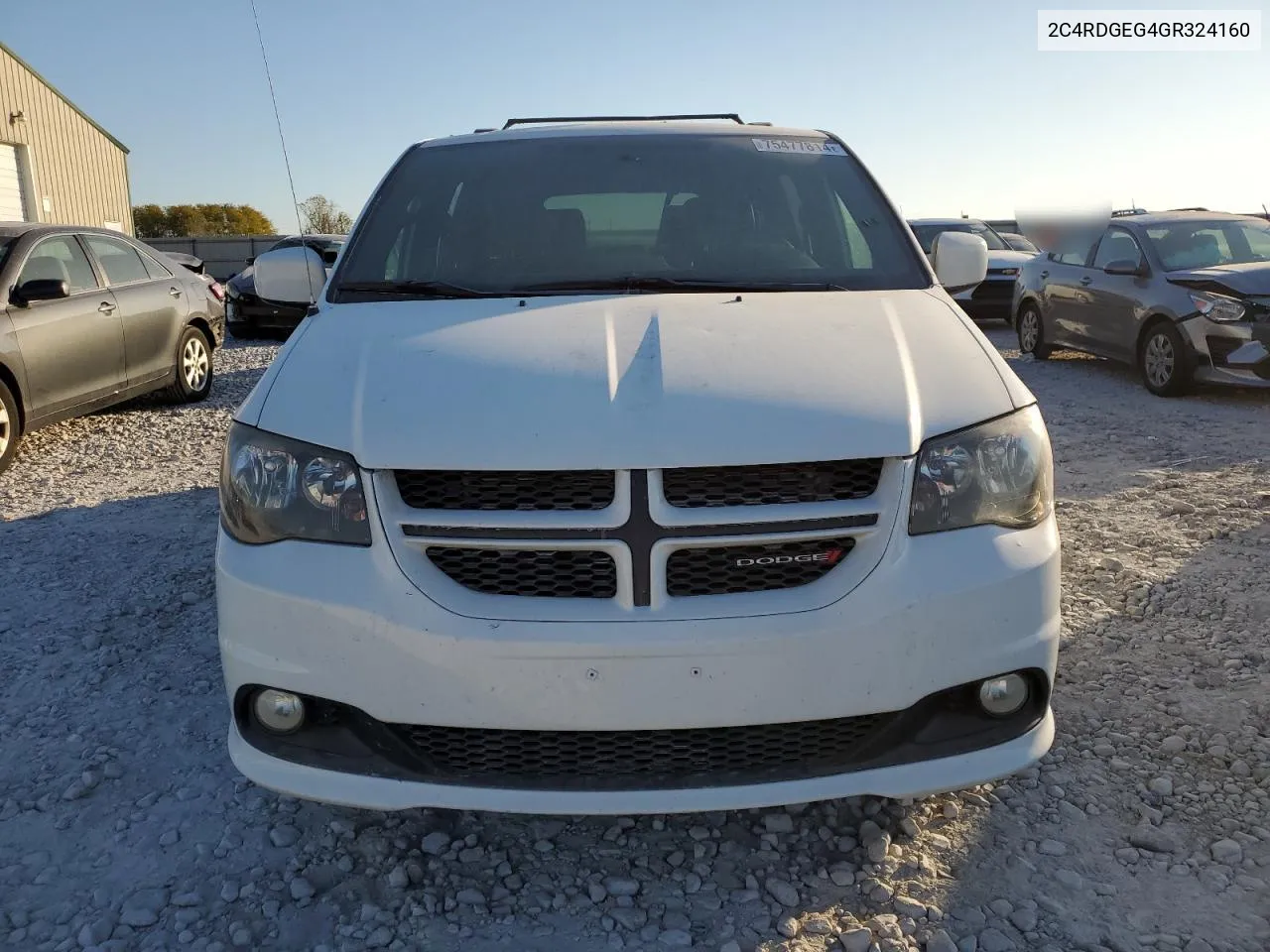 2016 Dodge Grand Caravan R/T VIN: 2C4RDGEG4GR324160 Lot: 75477814