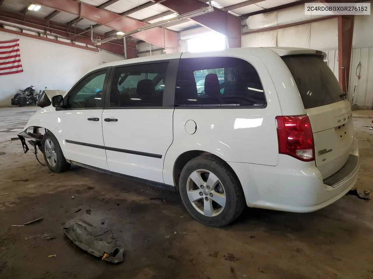 2016 Dodge Grand Caravan Se VIN: 2C4RDGBGXGR276152 Lot: 75501334