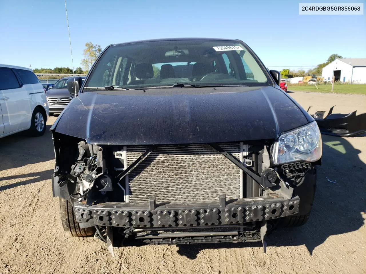 2016 Dodge Grand Caravan Se VIN: 2C4RDGBG5GR356068 Lot: 75549614