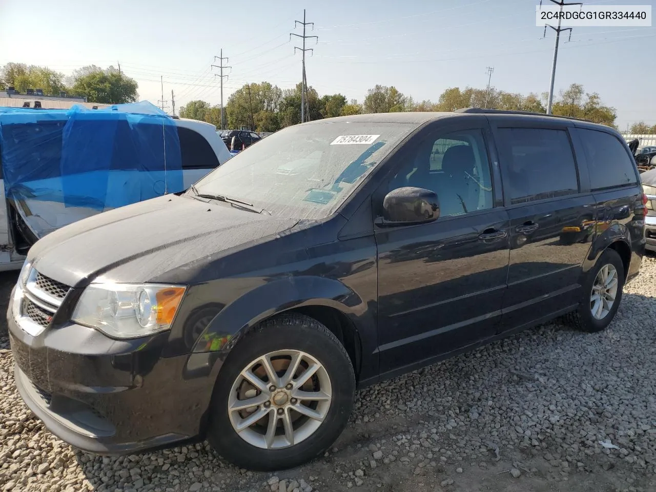 2016 Dodge Grand Caravan Sxt VIN: 2C4RDGCG1GR334440 Lot: 75784304