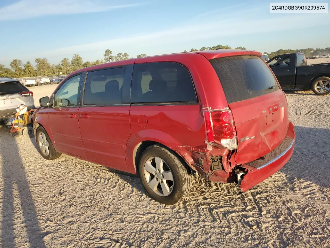 2016 Dodge Grand Caravan Se VIN: 2C4RDGBG9GR209574 Lot: 75789304