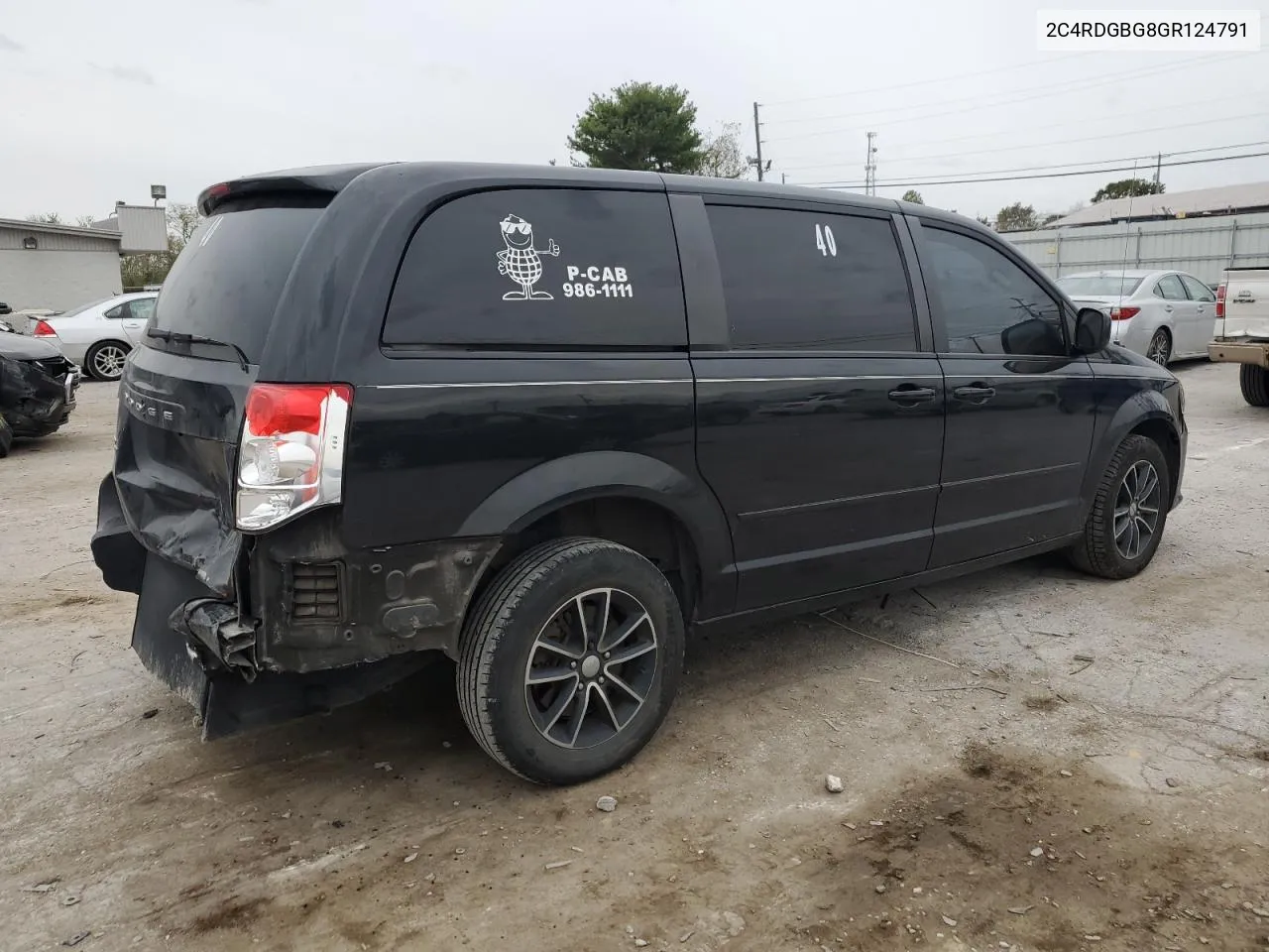 2016 Dodge Grand Caravan Se VIN: 2C4RDGBG8GR124791 Lot: 76041634