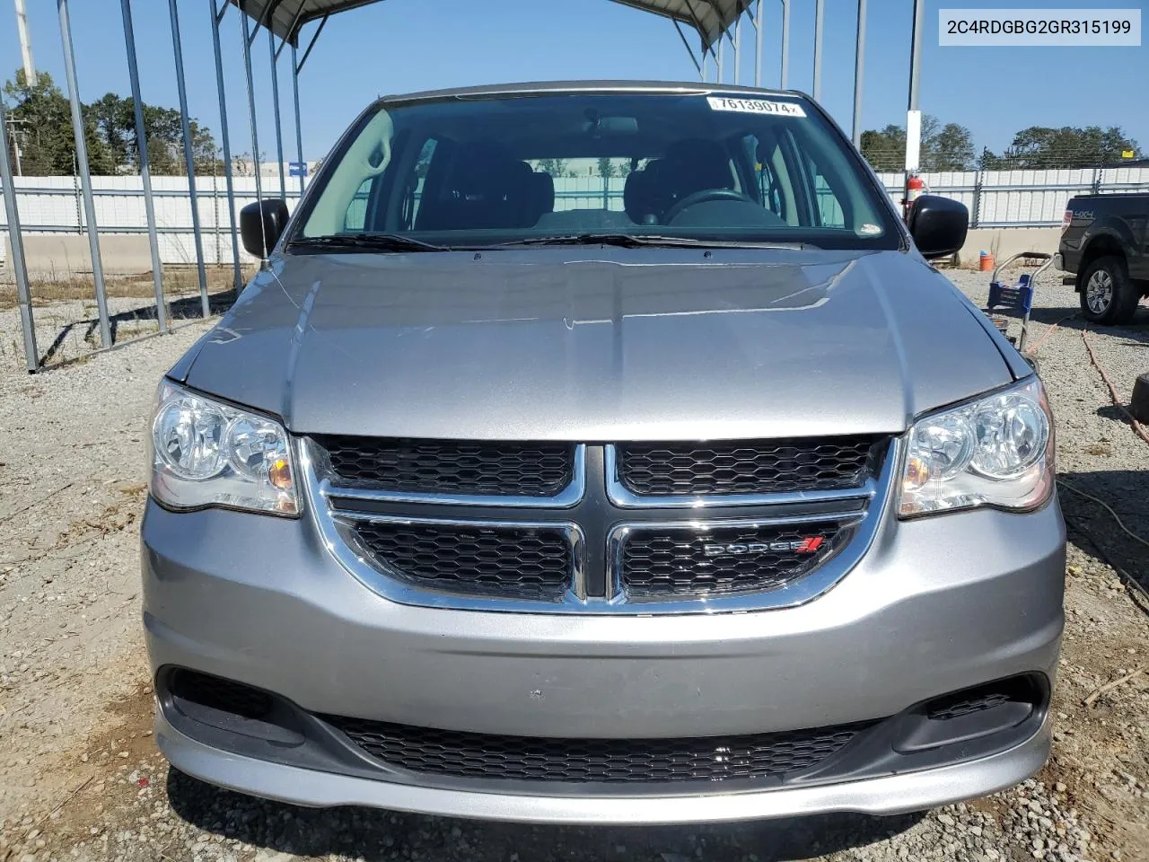 2016 Dodge Grand Caravan Se VIN: 2C4RDGBG2GR315199 Lot: 76139074