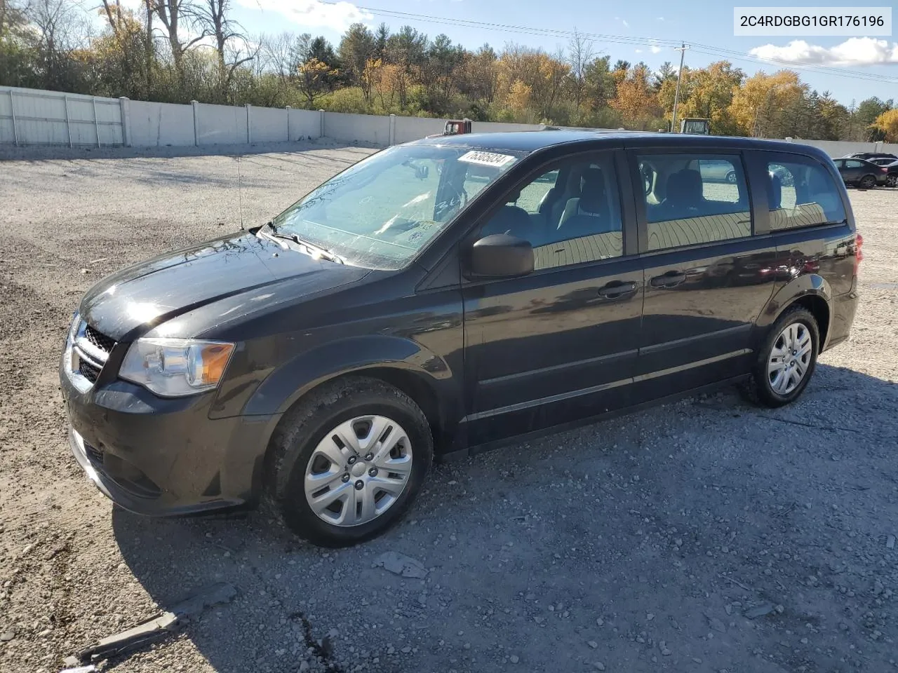 2C4RDGBG1GR176196 2016 Dodge Grand Caravan Se