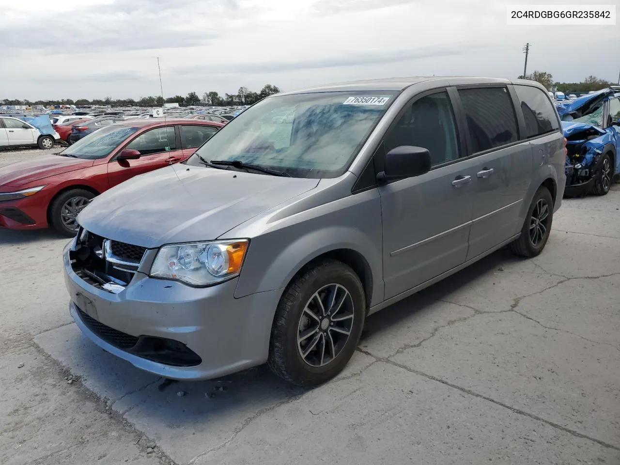 2016 Dodge Grand Caravan Se VIN: 2C4RDGBG6GR235842 Lot: 76350174