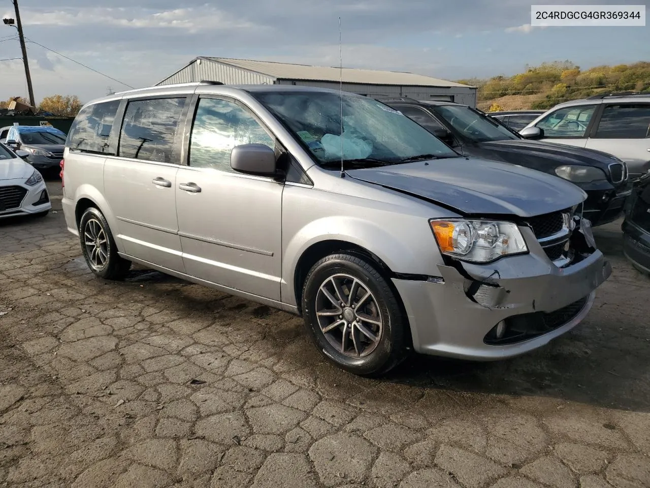 2016 Dodge Grand Caravan Sxt VIN: 2C4RDGCG4GR369344 Lot: 76669934