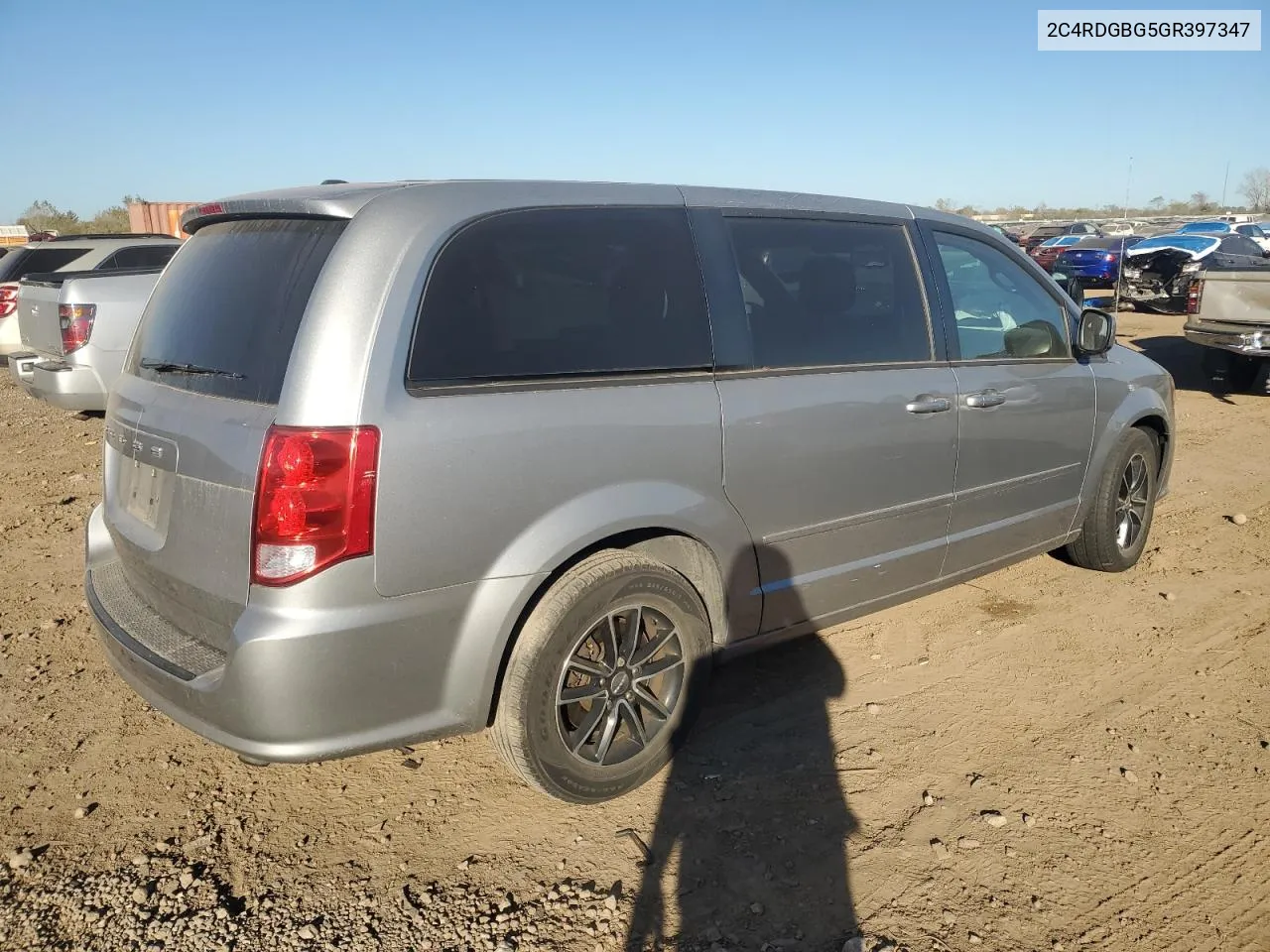 2016 Dodge Grand Caravan Se VIN: 2C4RDGBG5GR397347 Lot: 76755114