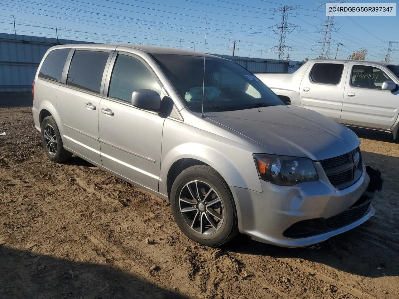 2016 Dodge Grand Caravan Se VIN: 2C4RDGBG5GR397347 Lot: 76755114