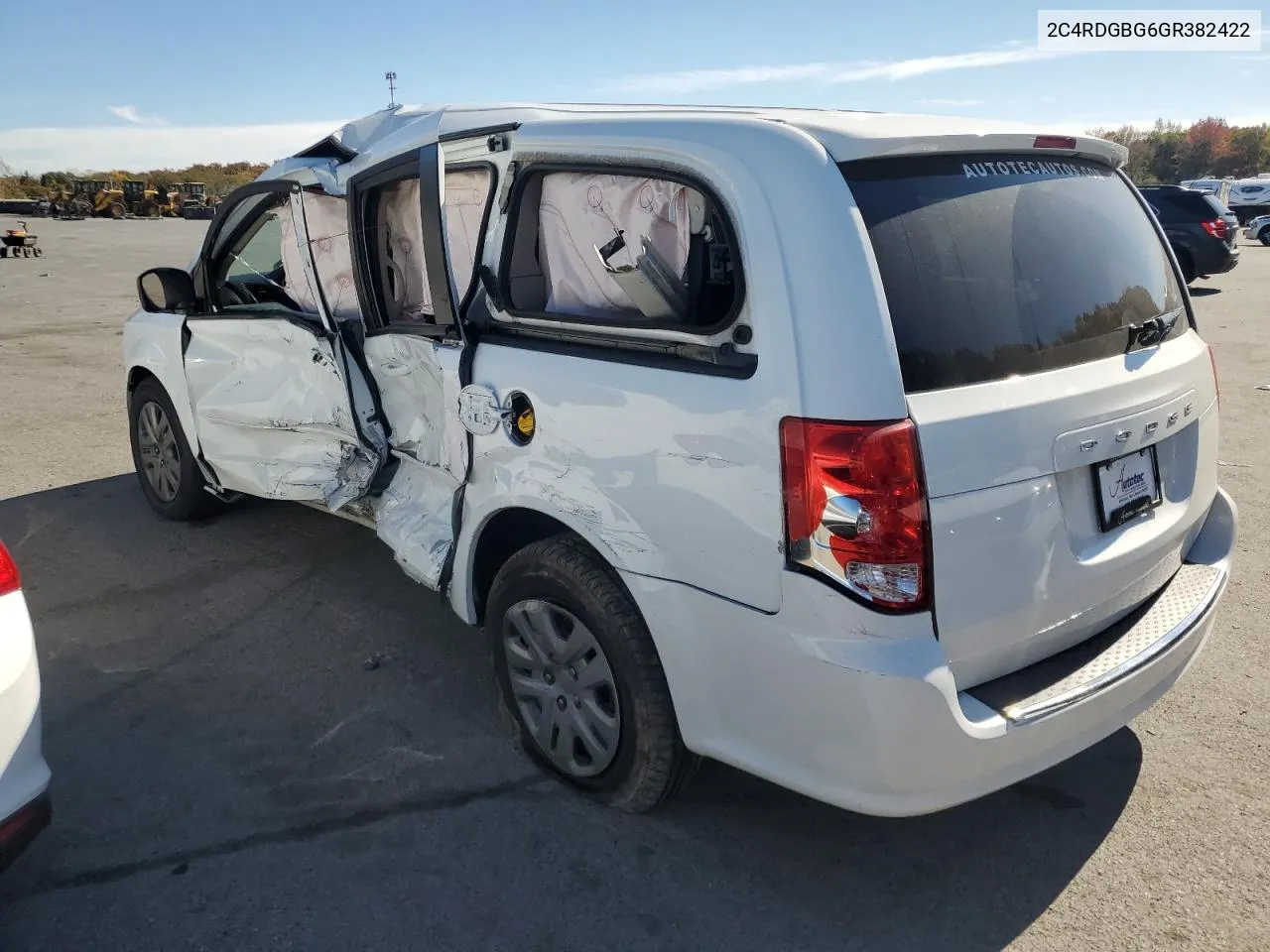 2016 Dodge Grand Caravan Se VIN: 2C4RDGBG6GR382422 Lot: 76769574