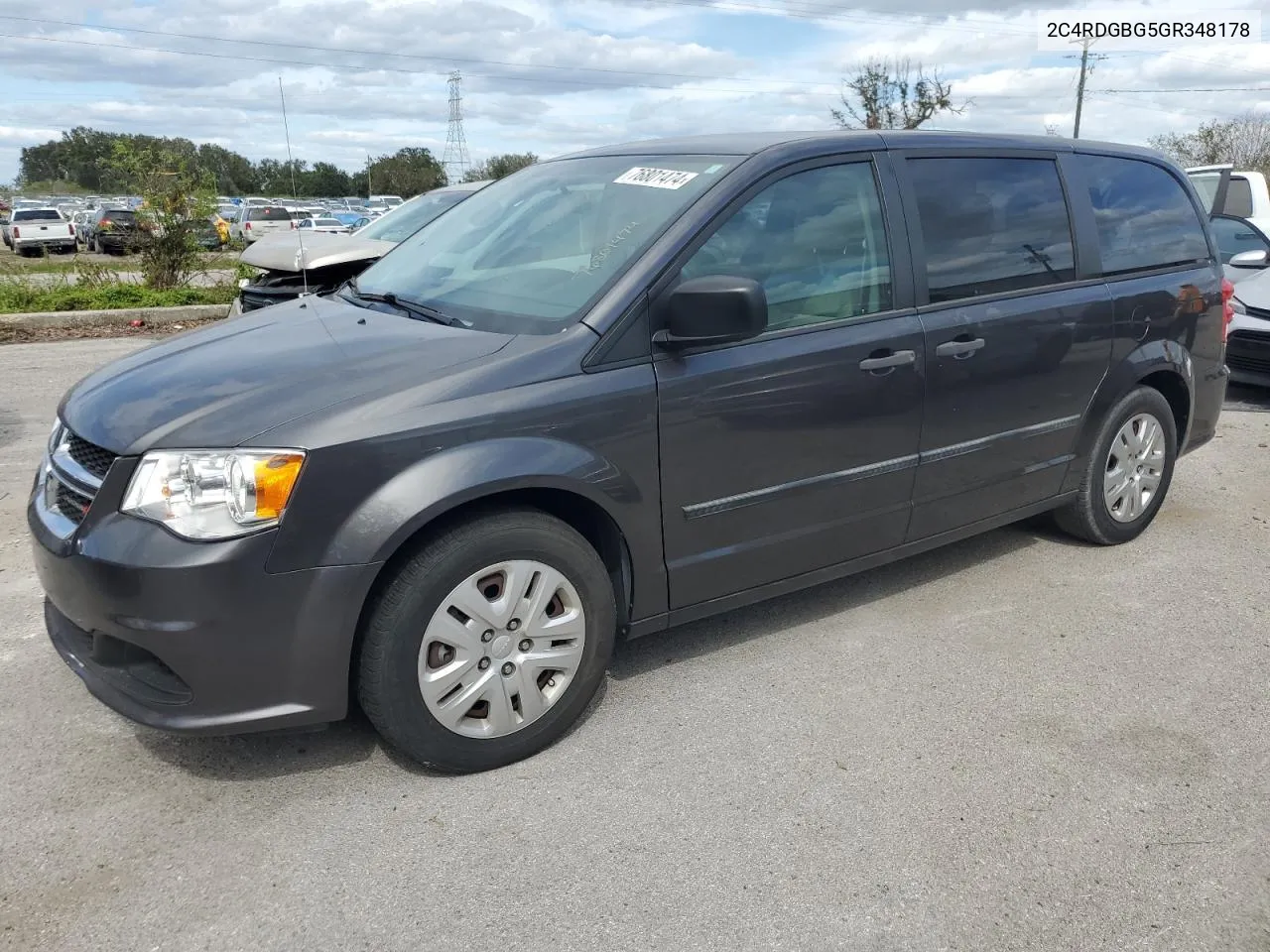 2016 Dodge Grand Caravan Se VIN: 2C4RDGBG5GR348178 Lot: 76801474