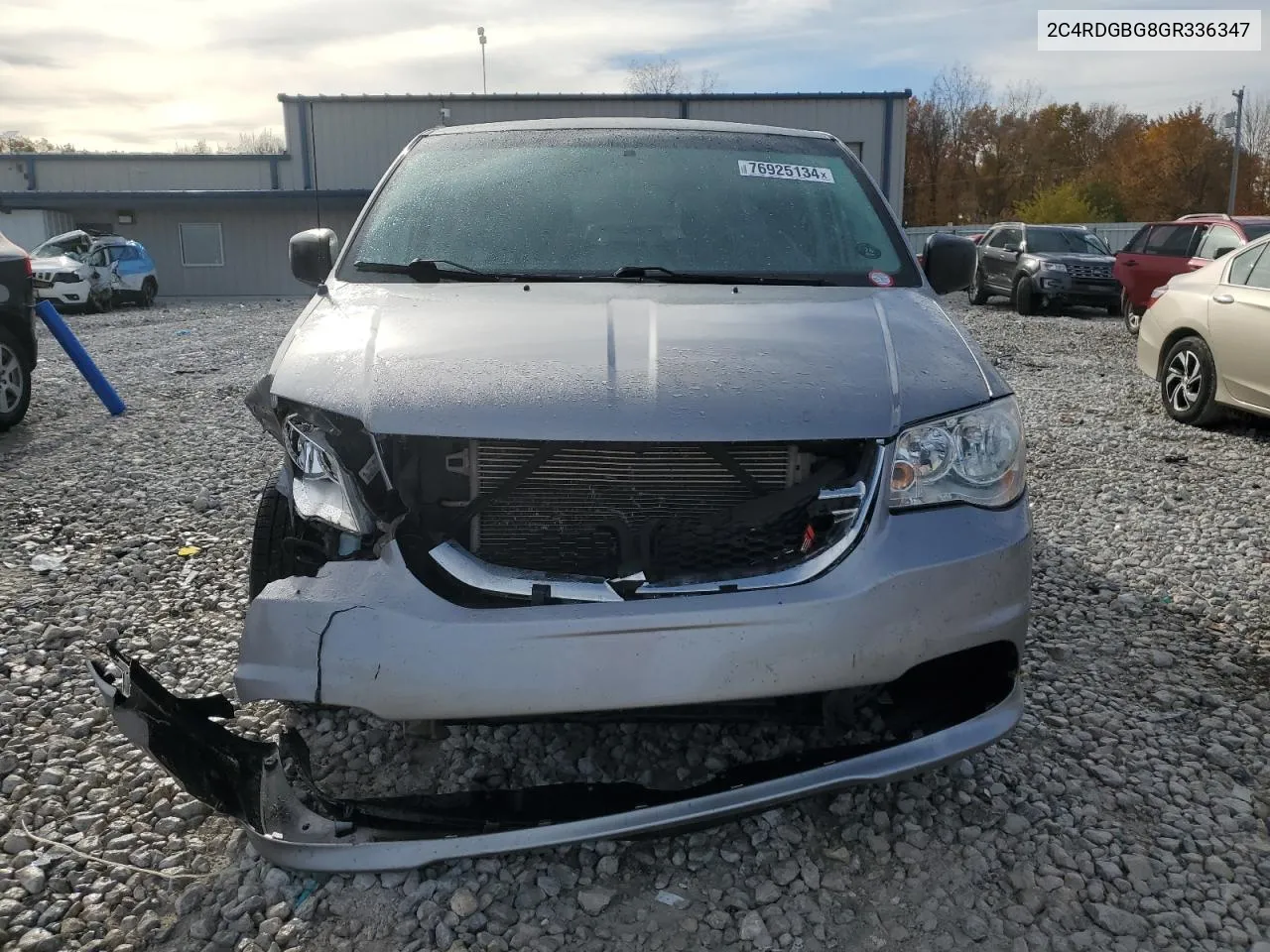 2016 Dodge Grand Caravan Se VIN: 2C4RDGBG8GR336347 Lot: 76925134