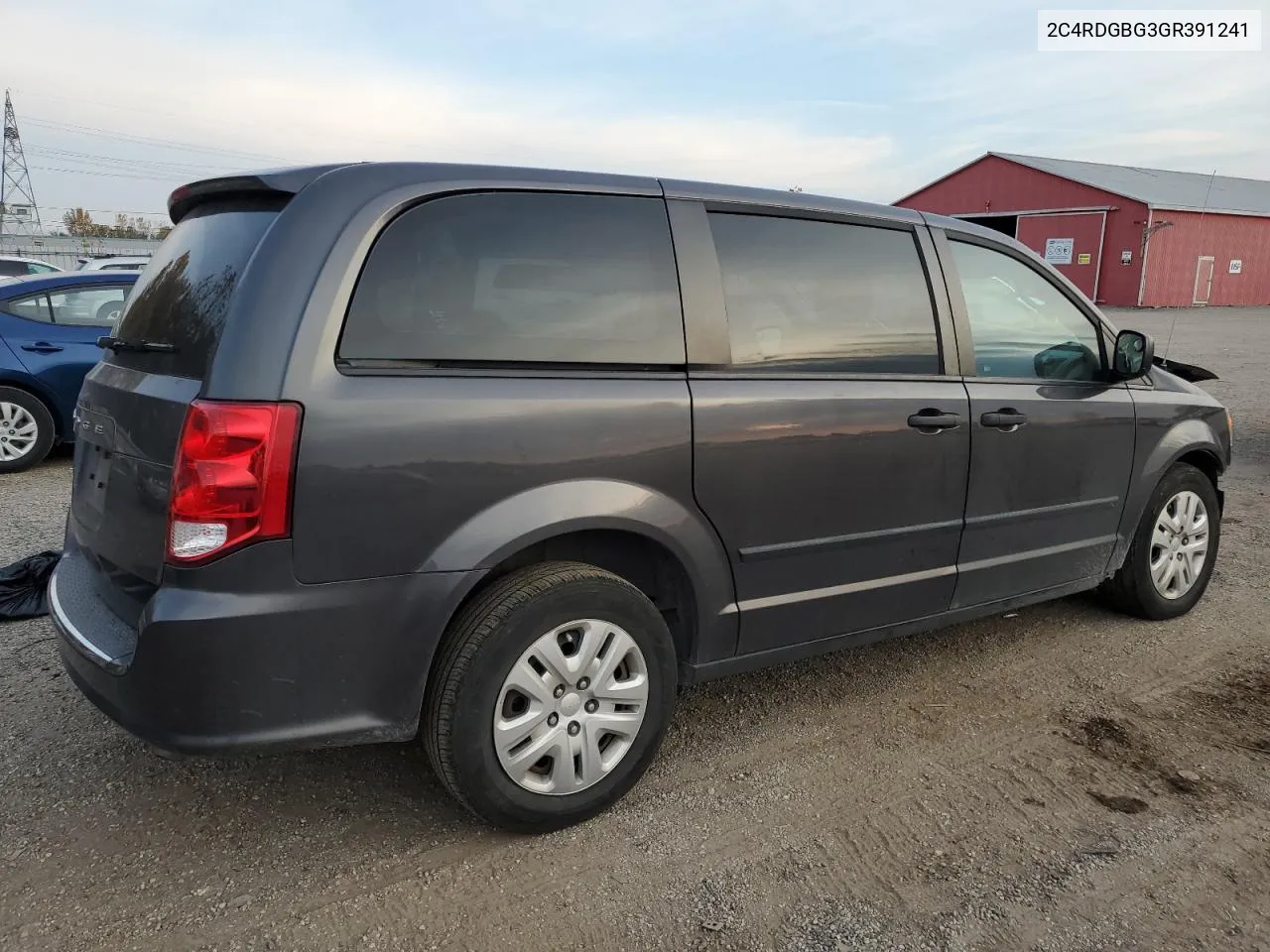 2016 Dodge Grand Caravan Se VIN: 2C4RDGBG3GR391241 Lot: 77114314