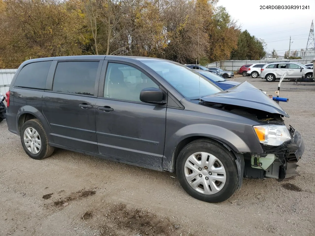 2016 Dodge Grand Caravan Se VIN: 2C4RDGBG3GR391241 Lot: 77114314