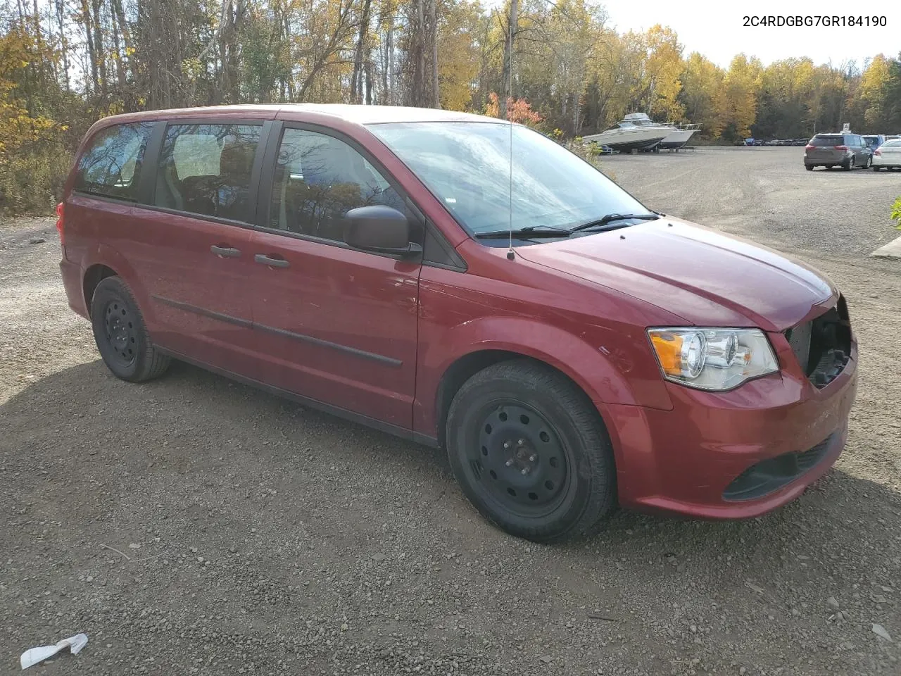 2016 Dodge Grand Caravan Se VIN: 2C4RDGBG7GR184190 Lot: 77158124