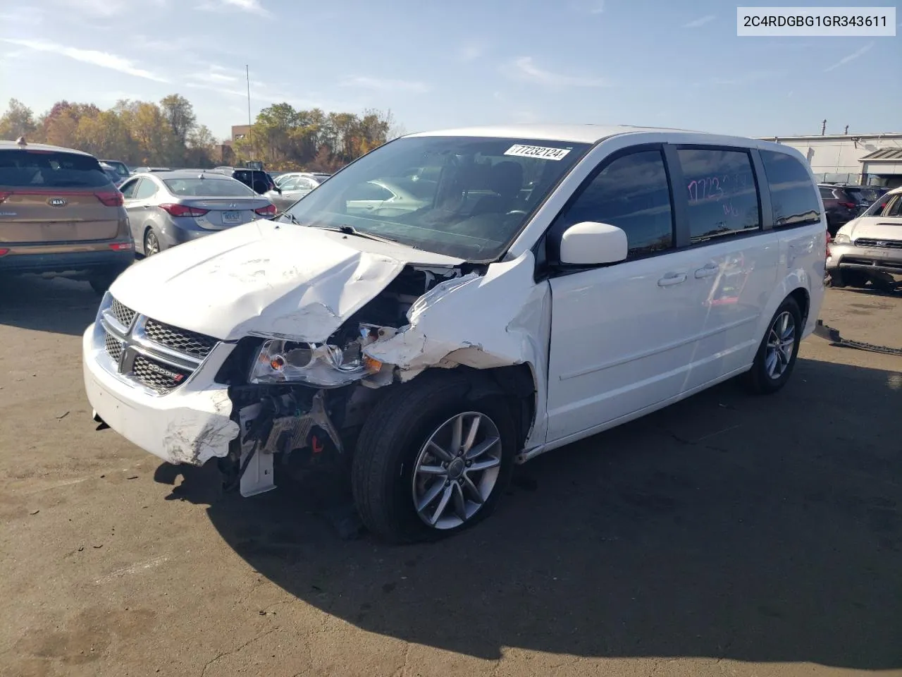 2C4RDGBG1GR343611 2016 Dodge Grand Caravan Se