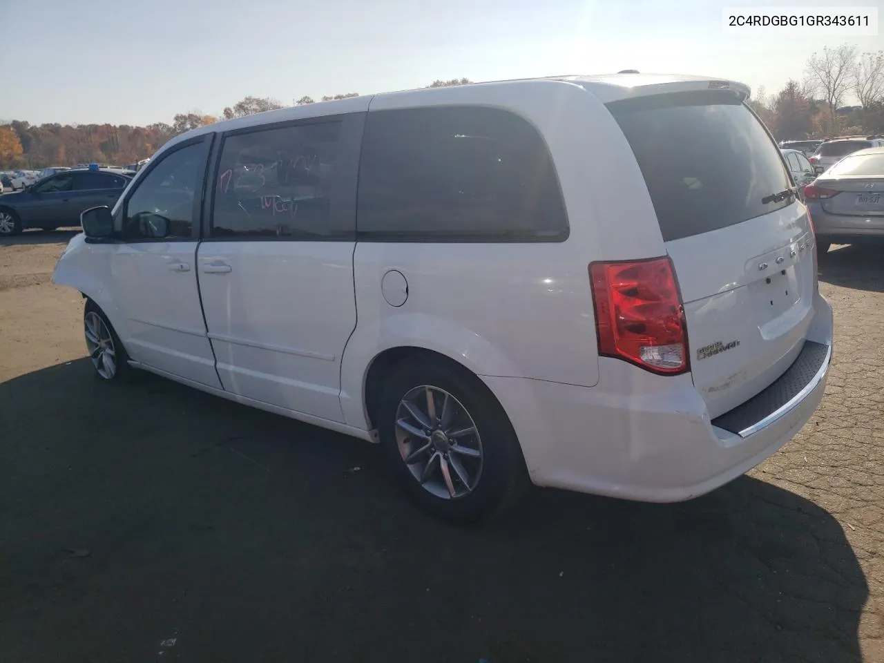 2016 Dodge Grand Caravan Se VIN: 2C4RDGBG1GR343611 Lot: 77232124