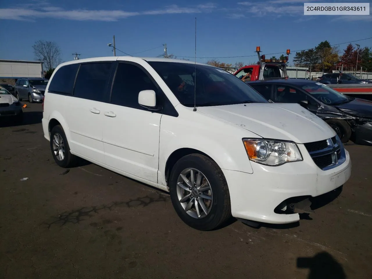 2016 Dodge Grand Caravan Se VIN: 2C4RDGBG1GR343611 Lot: 77232124