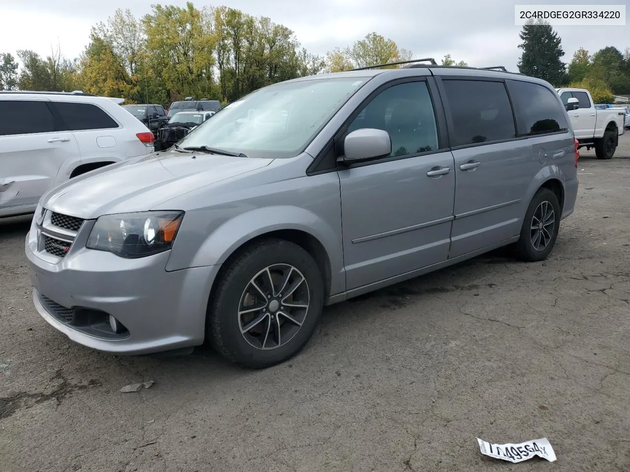 2016 Dodge Grand Caravan R/T VIN: 2C4RDGEG2GR334220 Lot: 77249564