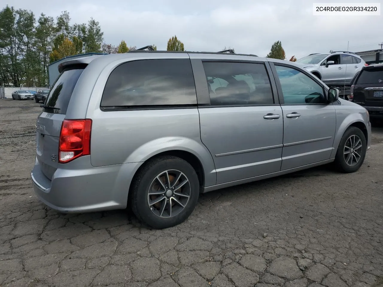 2016 Dodge Grand Caravan R/T VIN: 2C4RDGEG2GR334220 Lot: 77249564