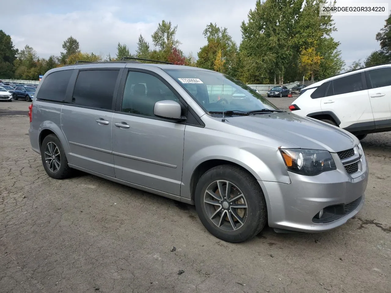 2016 Dodge Grand Caravan R/T VIN: 2C4RDGEG2GR334220 Lot: 77249564