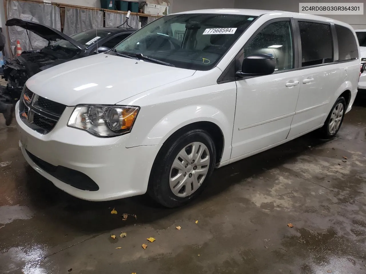 2016 Dodge Grand Caravan Se VIN: 2C4RDGBG3GR364301 Lot: 77568594