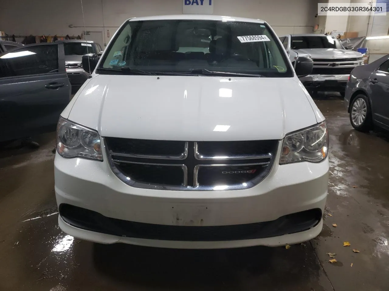 2016 Dodge Grand Caravan Se VIN: 2C4RDGBG3GR364301 Lot: 77568594