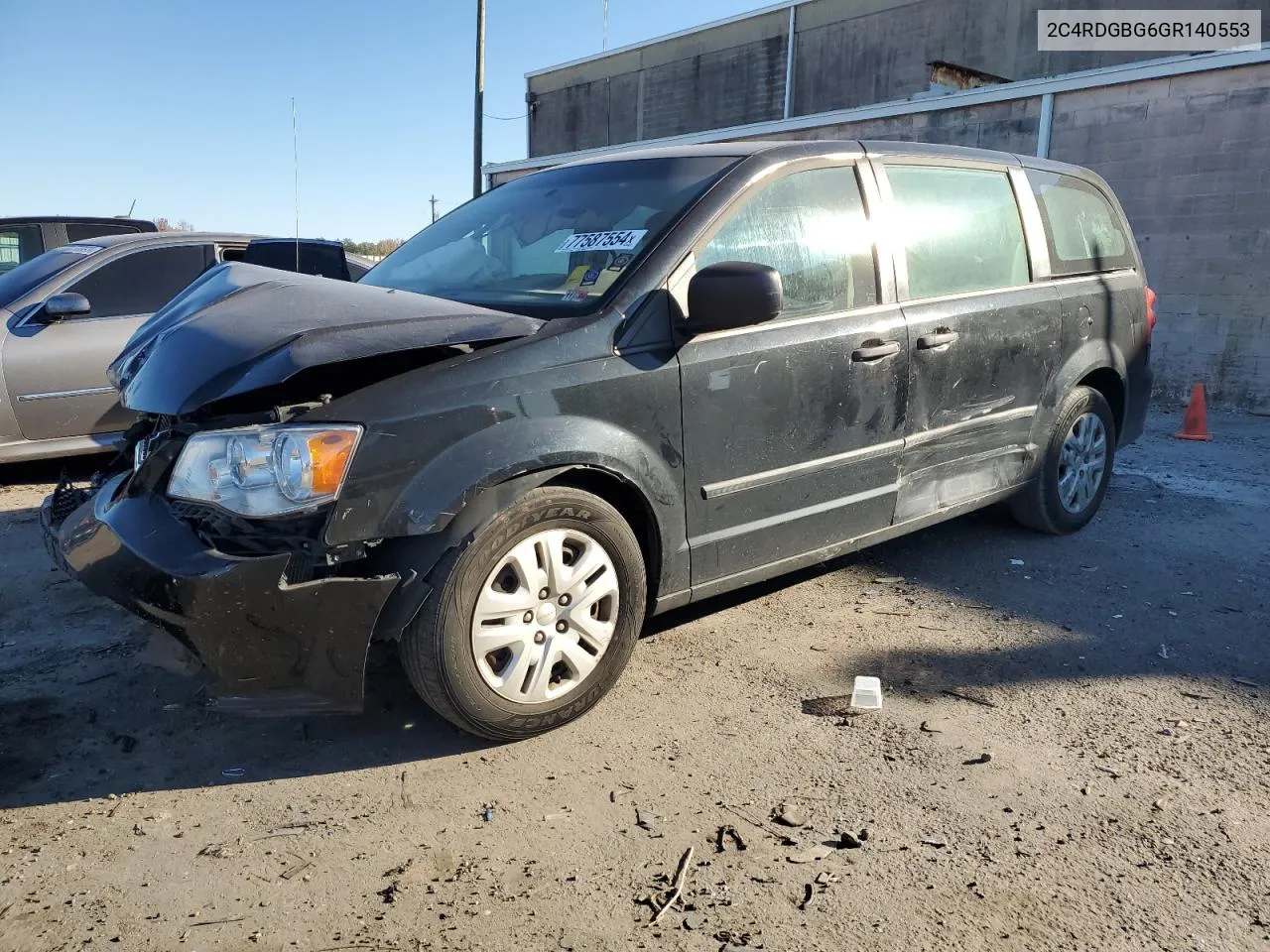 2016 Dodge Grand Caravan Se VIN: 2C4RDGBG6GR140553 Lot: 77587554