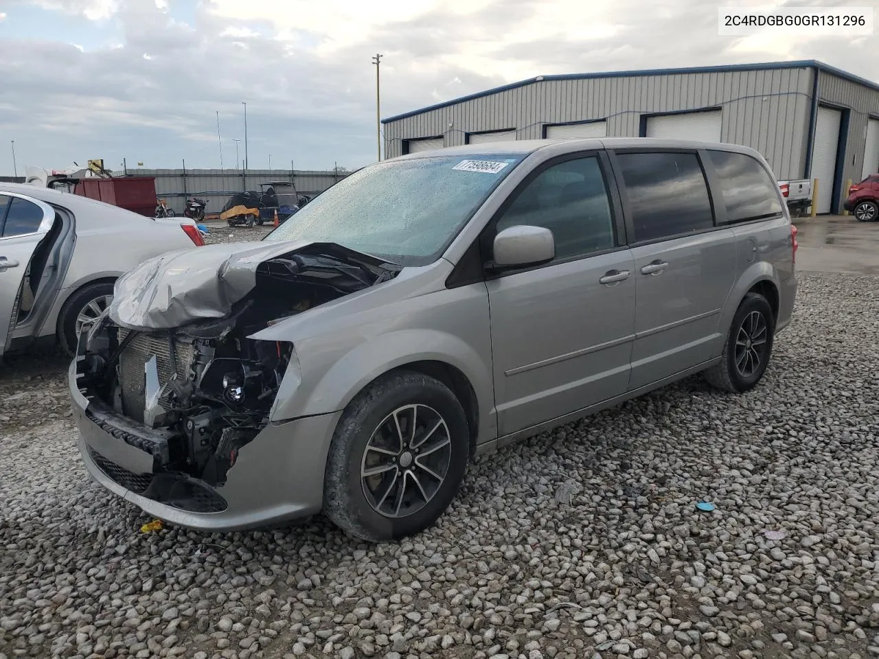 2016 Dodge Grand Caravan Se VIN: 2C4RDGBG0GR131296 Lot: 77598684