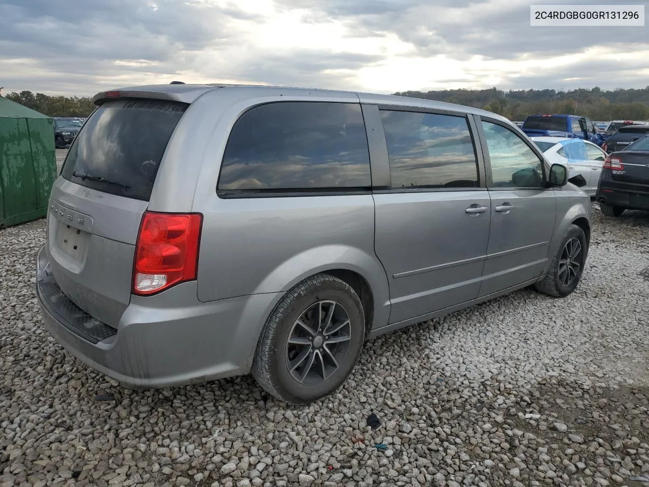 2016 Dodge Grand Caravan Se VIN: 2C4RDGBG0GR131296 Lot: 77598684