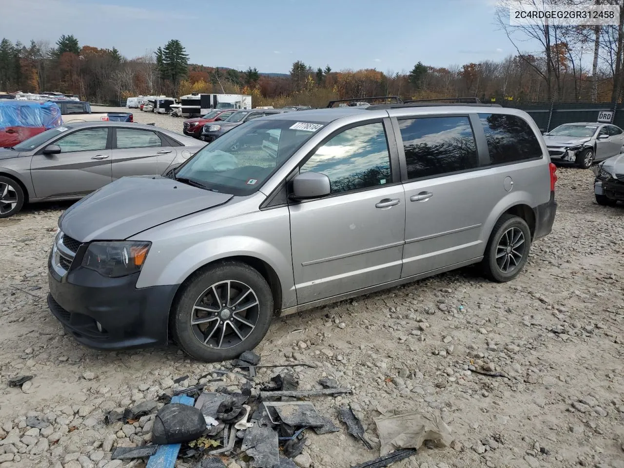 2016 Dodge Grand Caravan R/T VIN: 2C4RDGEG2GR312458 Lot: 77765184