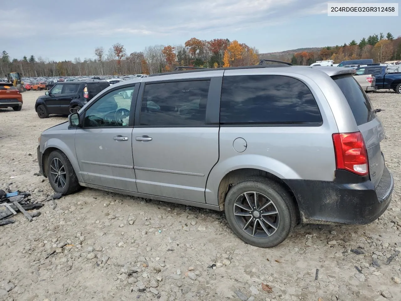 2016 Dodge Grand Caravan R/T VIN: 2C4RDGEG2GR312458 Lot: 77765184